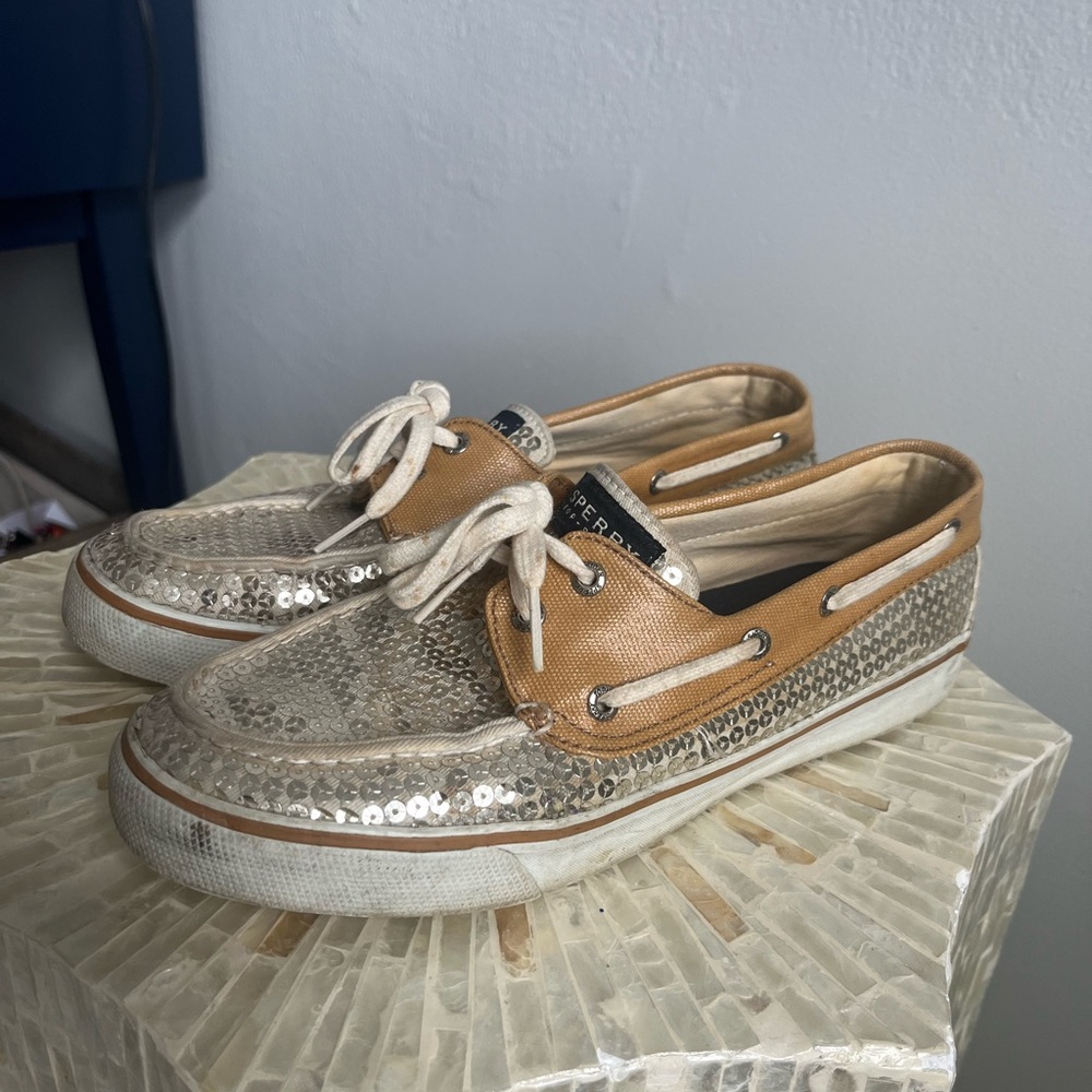 Sperry Sequin Boat Shoes